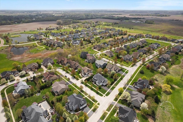 39W729 N Hathaway Ln, Geneva, IL 60134 - drone / aerial view with a water view and a residential view