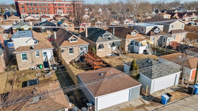 bird's eye view featuring a residential view