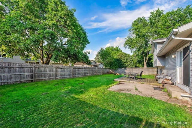 5214 Abbey Dr, Mchenry, IL 60050 - view of yard with a patio