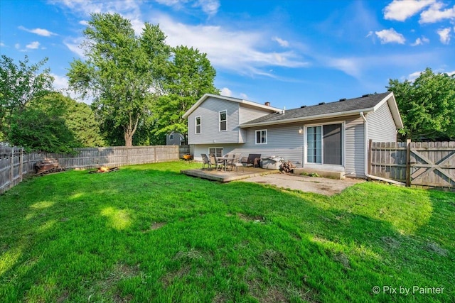 5214 Abbey Dr, Mchenry, IL 60050 - back of property featuring a patio area