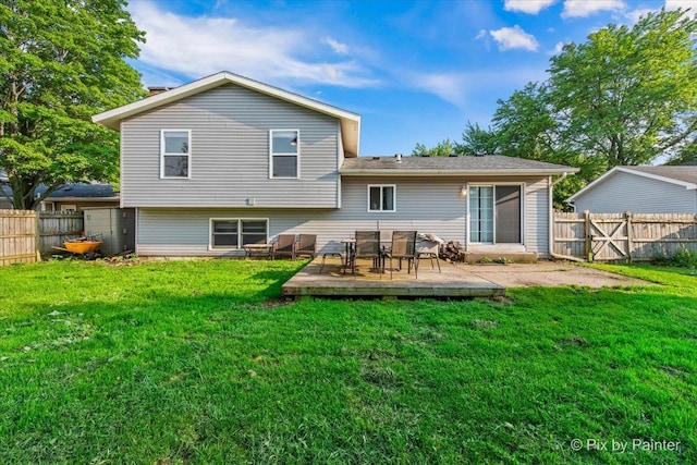 5214 Abbey Dr, Mchenry, IL 60050 - rear view of house with a deck