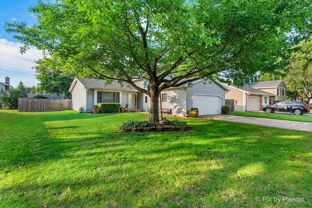 5214 Abbey Dr, Mchenry, IL 60050 - view of front of home with concrete driveway and a garage