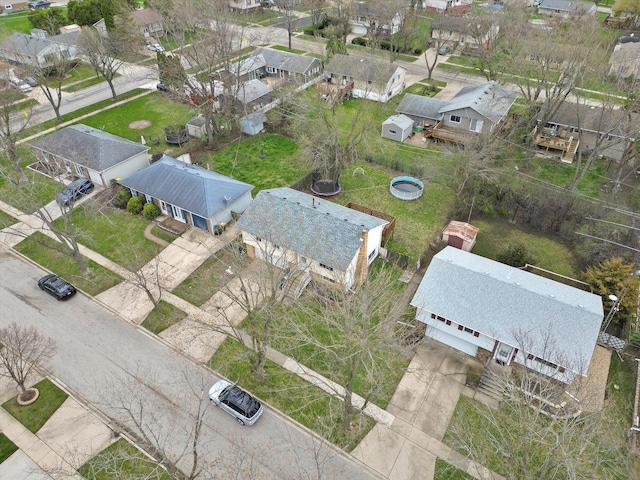 511 Freeman Ave, Streamwood, IL 60107 - birds eye view of property featuring a residential view
