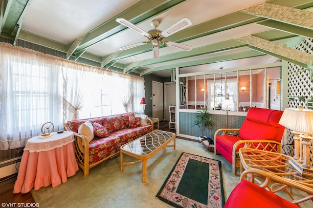 635 N Greenleaf St, Gurnee, IL 60031 - sunroom featuring visible vents and a baseboard heating unit