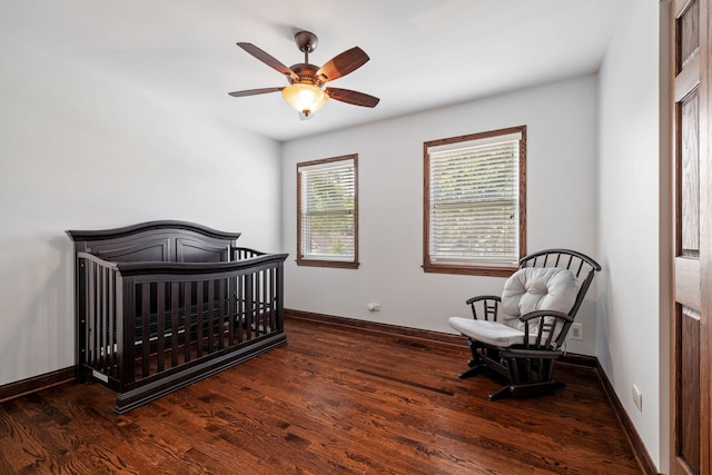 1267 Churchill Rd, Bartlett, IL 60103 - bedroom featuring wood finished floors and a ceiling fan