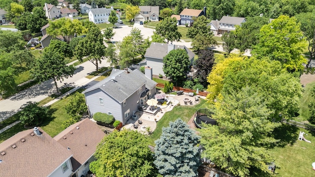 1267 Churchill Rd, Bartlett, IL 60103 - aerial view of residential area with a tree filled landscape