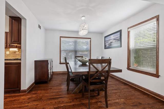 1267 Churchill Rd, Bartlett, IL 60103 - dining room featuring dark wood-type flooring and a chandelier