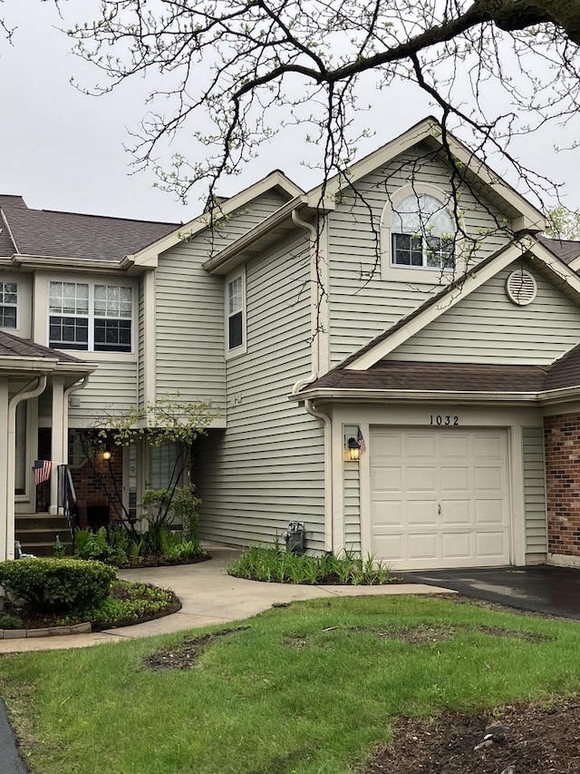 1032 Rockport Dr Unit 1032, Carol Stream, IL 60188 - view of front of house with driveway
