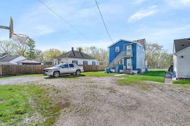 exterior space with fence