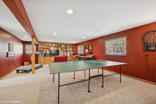310 N Lytle Dr, Palatine, IL 60074 - playroom with carpet flooring, recessed lighting, and baseboards