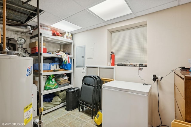 310 N Lytle Dr, Palatine, IL 60074 - laundry room featuring gas water heater and electric panel