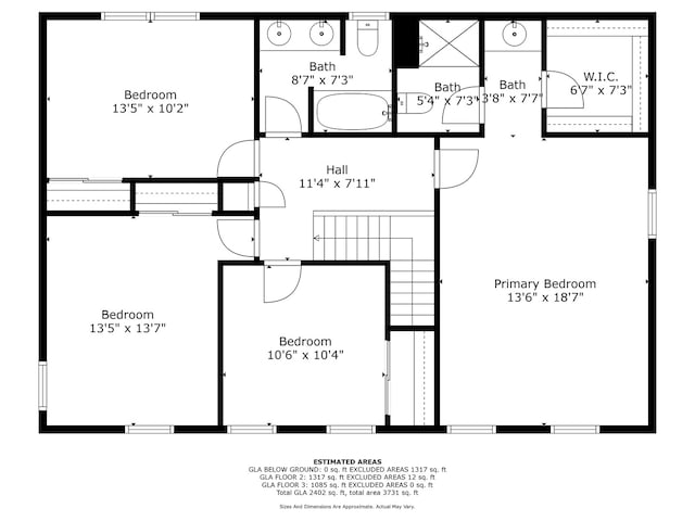 542 Stafford Ln, Glen Ellyn, IL 60137 - home floor plan