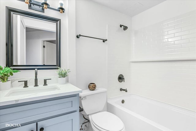 1750 N Marywood Ave Unit 501, Aurora, IL 60505 - bathroom with toilet, shower / bathing tub combination, and vanity