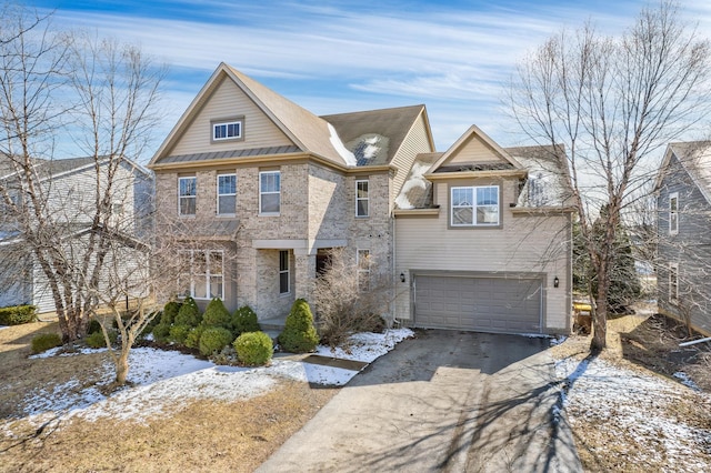 11253 Victoria Ln, Huntley, IL 60142 - view of front of house with driveway, an attached garage, and brick siding