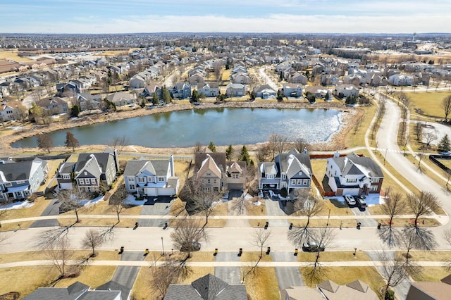 11253 Victoria Ln, Huntley, IL 60142 - birds eye view of property with a residential view and a water view