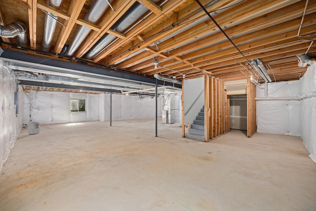 11253 Victoria Ln, Huntley, IL 60142 - basement featuring heating unit and stairs