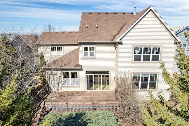 11253 Victoria Ln, Huntley, IL 60142 - rear view of house featuring fence and a shingled roof