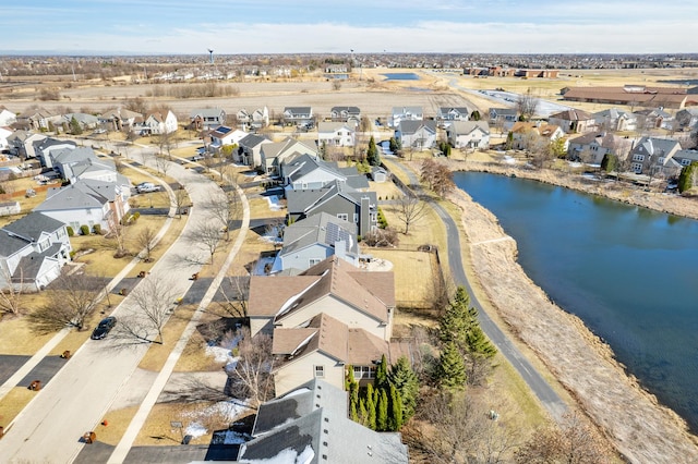 11253 Victoria Ln, Huntley, IL 60142 - birds eye view of property featuring a water view and a residential view