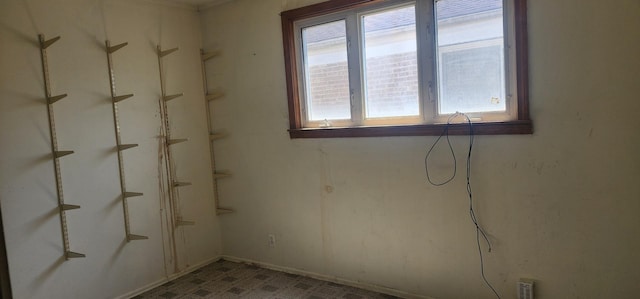 view of spare room