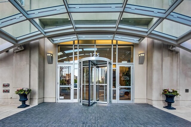 entrance to property with french doors