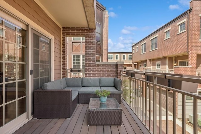 balcony featuring outdoor lounge area