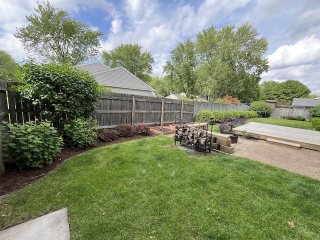 201 Meadows Rd S, Bourbonnais, IL 60914 - view of yard featuring a wooden deck