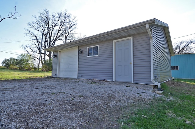 view of outbuilding with an outbuilding