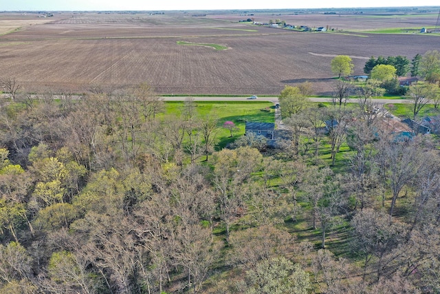 bird's eye view featuring a rural view
