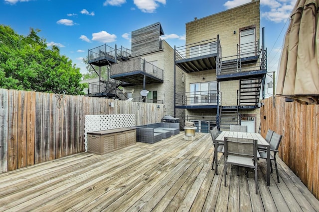 512 N Claremont Ave Unit 2, Chicago, IL 60612 - deck with outdoor dining area