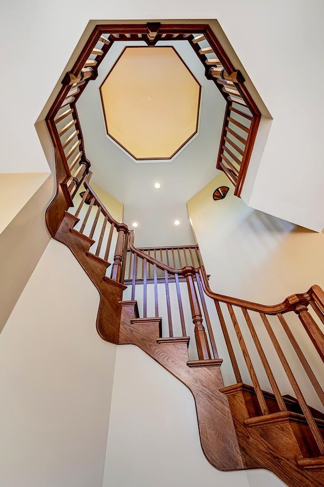 4019 Howard Ave, Western Springs, IL 60558 - stairway with recessed lighting