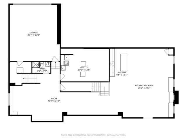 4019 Howard Ave, Western Springs, IL 60558 - floor plan / room layout