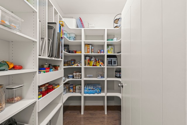 view of storage area