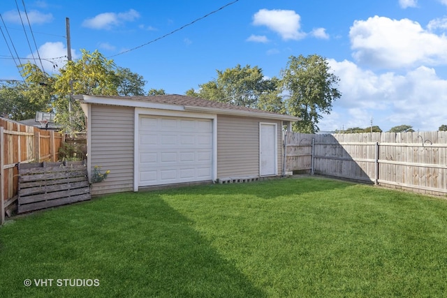 3553 W 77th St, Chicago, IL 60652 - detached garage featuring fence