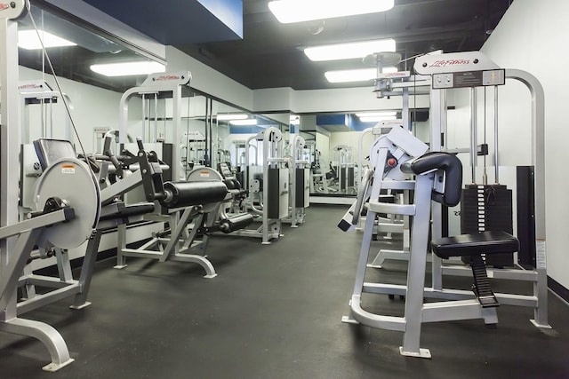 view of workout area