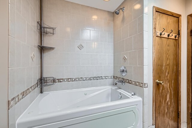full bath with washtub / shower combination