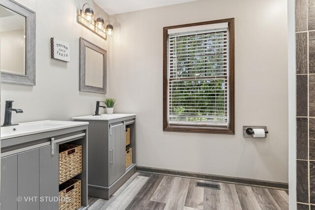 interior space featuring visible vents, wood walls, carpet, and recessed lighting