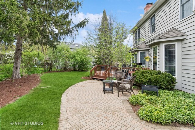 view of patio / terrace featuring a deck