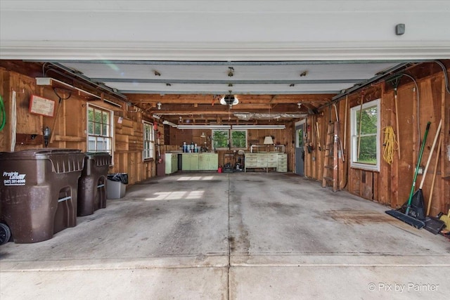 502 Everett Ave, Crystal Lake, IL 60014 - garage featuring wood walls