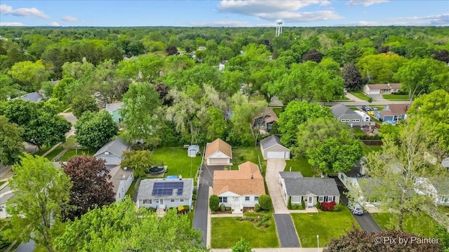 502 Everett Ave, Crystal Lake, IL 60014 - aerial perspective of suburban area featuring a heavily wooded area