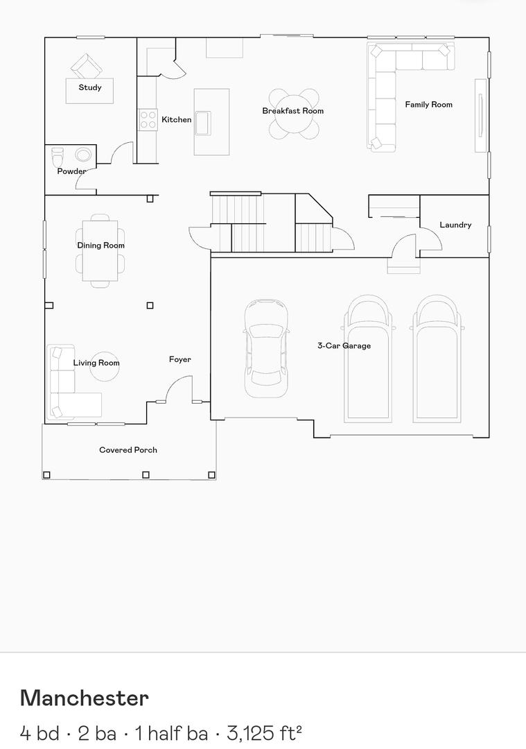 1852 Chandolin Ln, Elgin, IL 60124 - floor plan