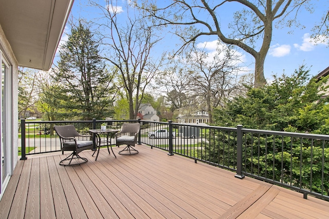 view of wooden terrace