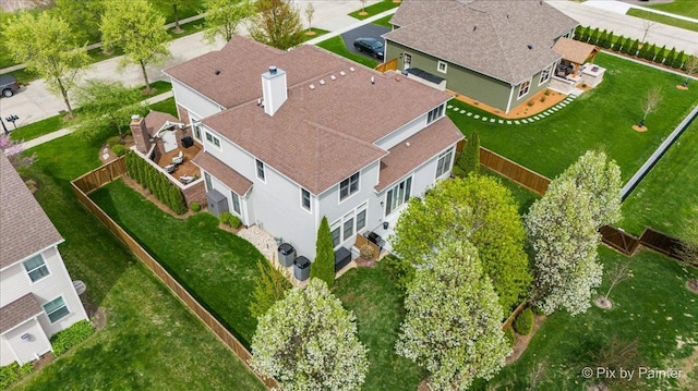 birds eye view of property