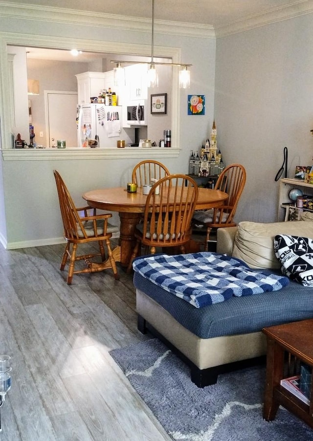 1373 Grayshire Ct, Elgin, IL 60120 - dining area featuring crown molding and wood finished floors