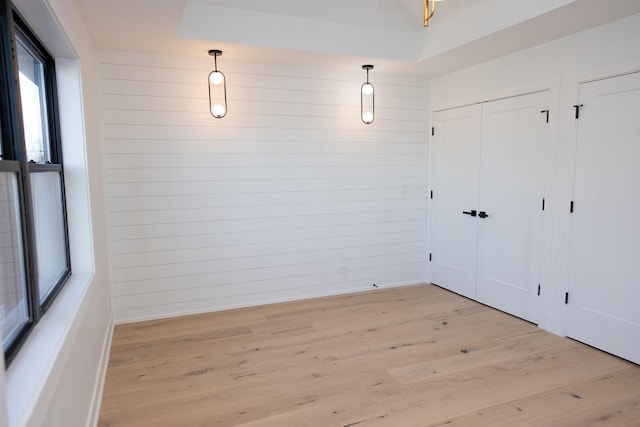 interior space with light wood-type flooring
