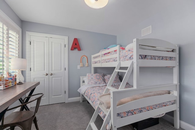 1137 Griffith Rd, Lake Forest, IL 60045 - bedroom with baseboards, carpet, and a closet