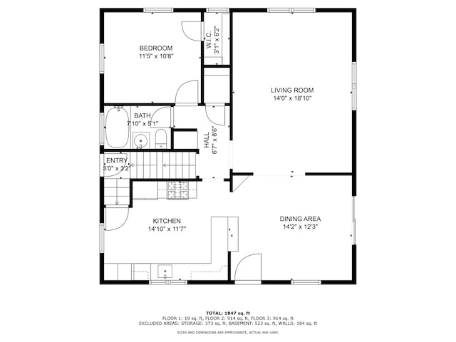 13459 N Tower Rd N, Lee, IL 60530 - room layout