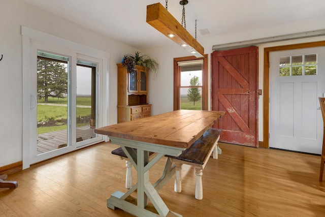 13459 N Tower Rd N, Lee, IL 60530 - dining space with light wood-type flooring