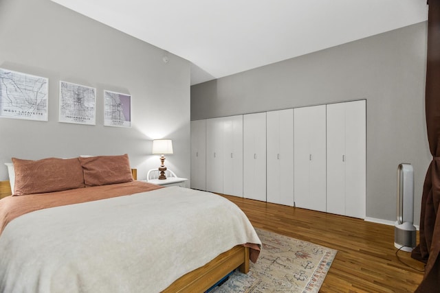 324 N Jefferson St Unit 101, Chicago, IL 60661 - bedroom with baseboards and wood finished floors