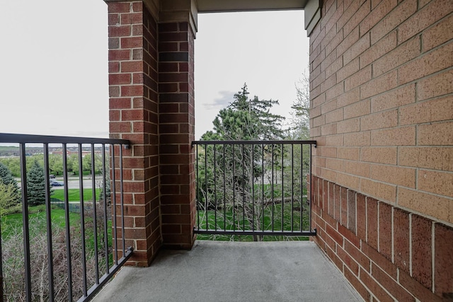 view of balcony