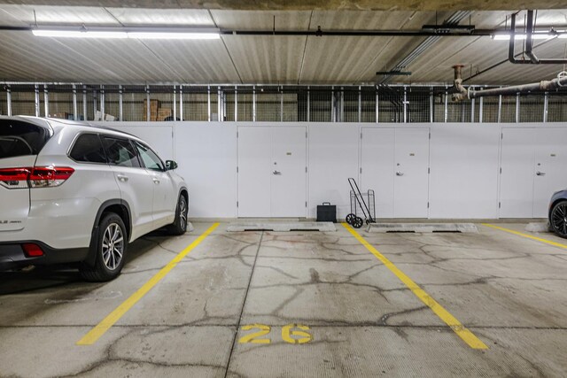 view of parking deck